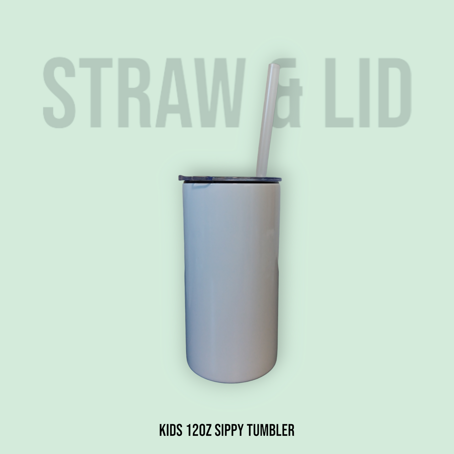 Create Your Own 12oz Kids Sippy Tumbler (w/ two attachments!)