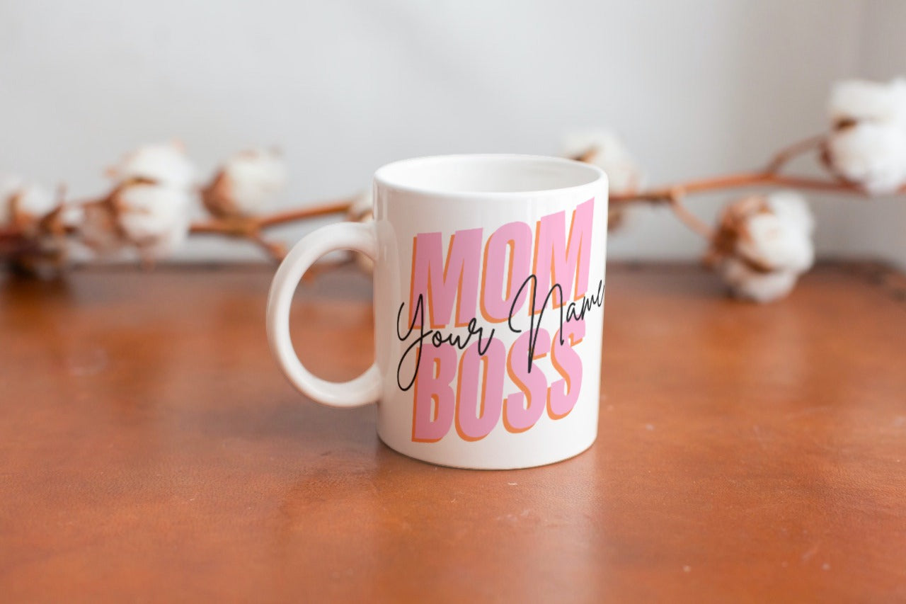 Customizable Mom Boss Mug